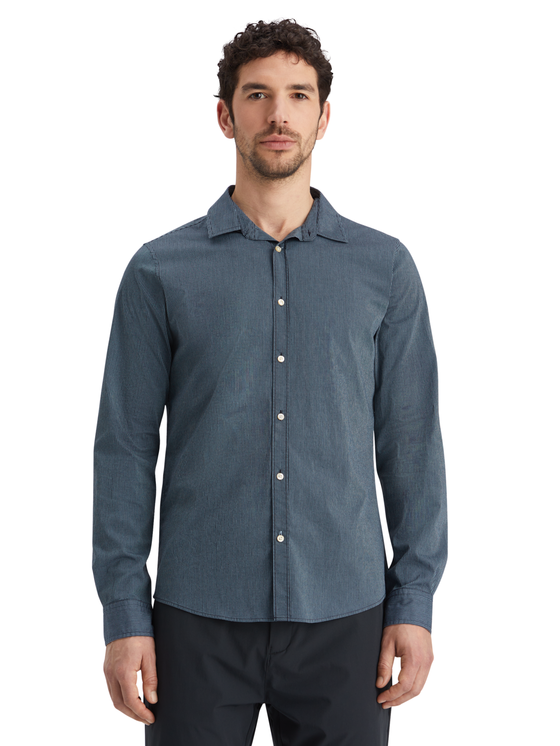 Essentials Poplin striped shirt