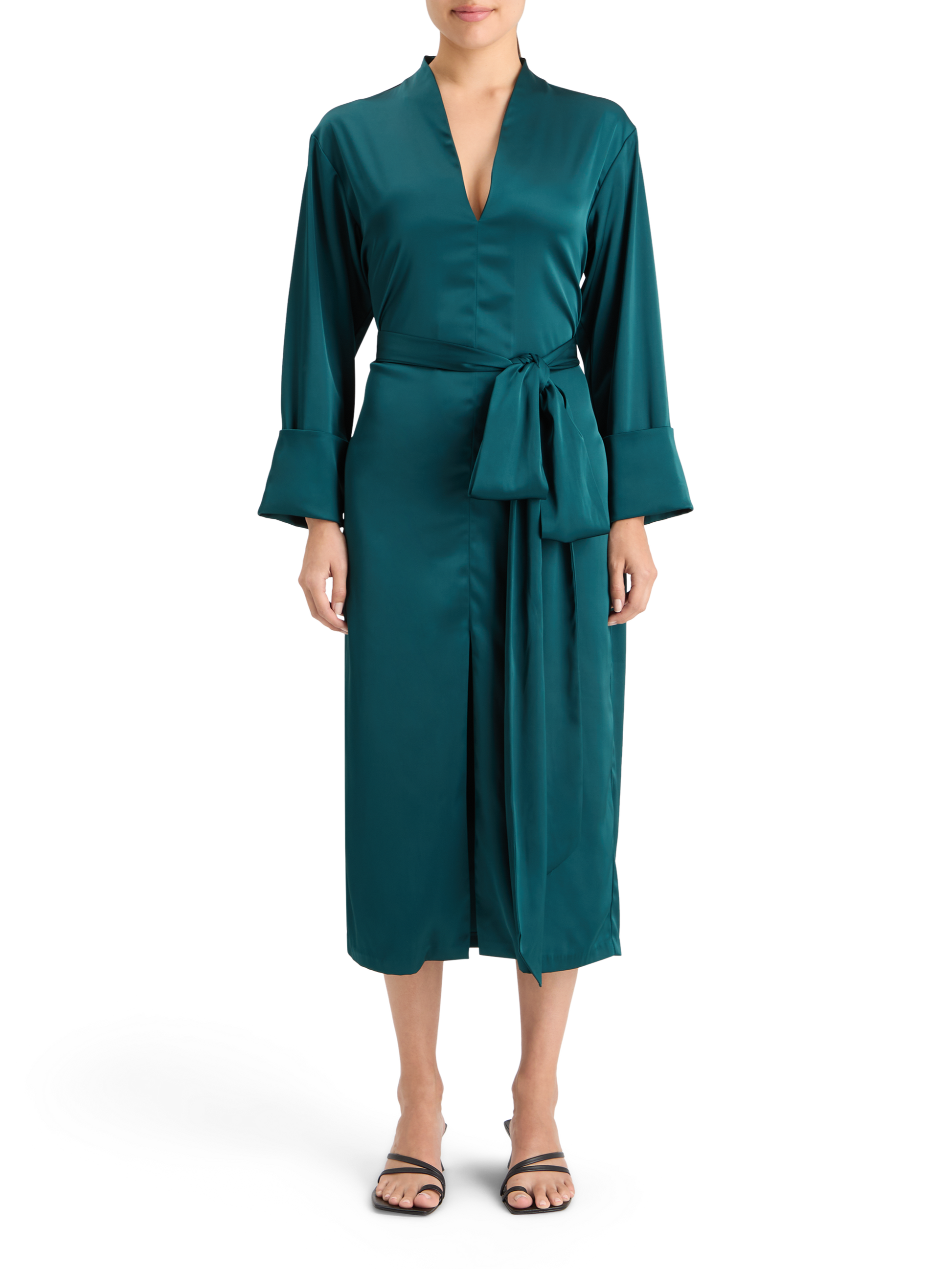 KIMONO MIDI DRESS