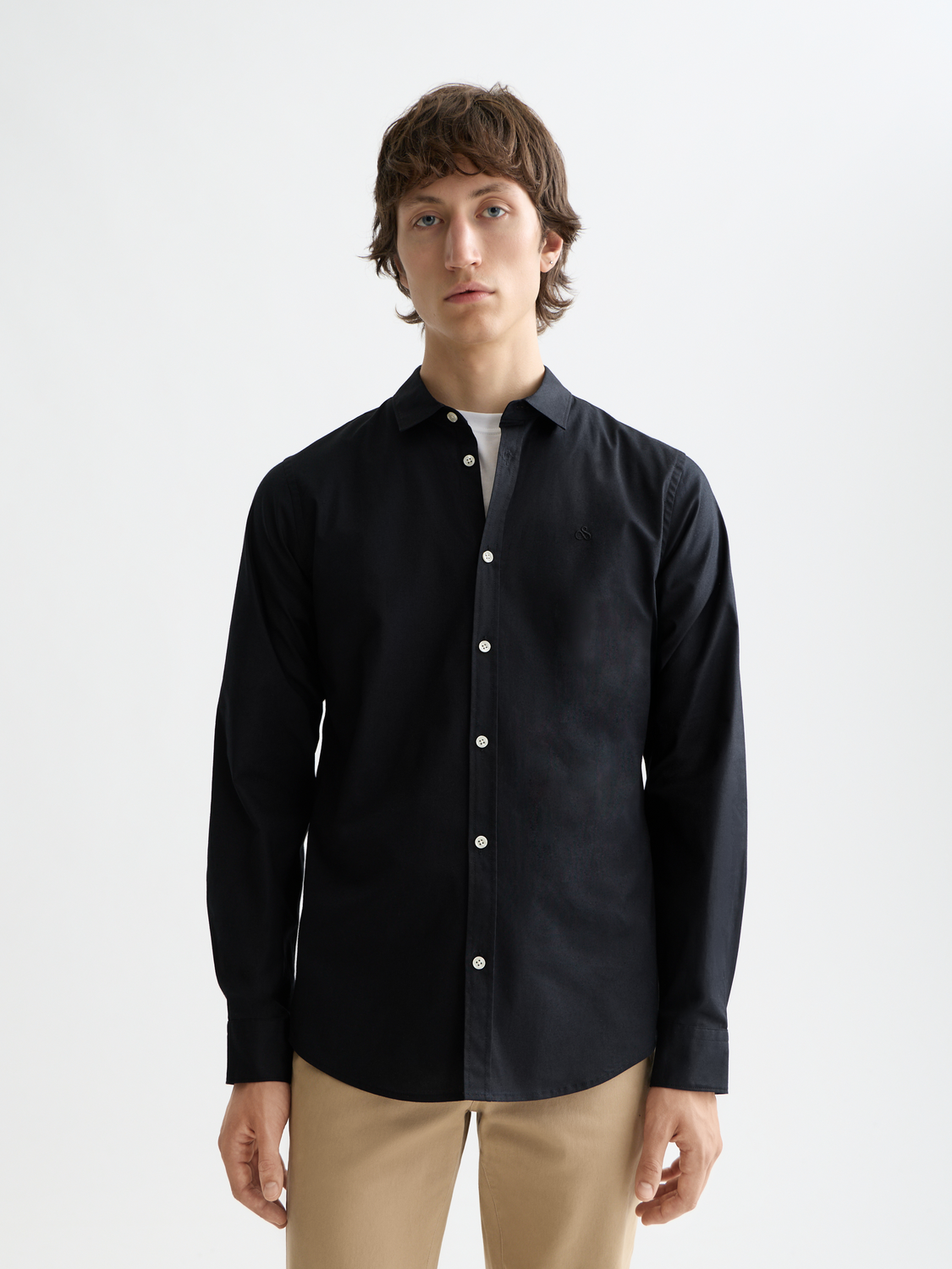 Essentials POPLIN SOLID Shirt Scotch & Soda Amsterdam Essentials POPLIN SOLID Shirt Scotch & Soda Amsterdam
