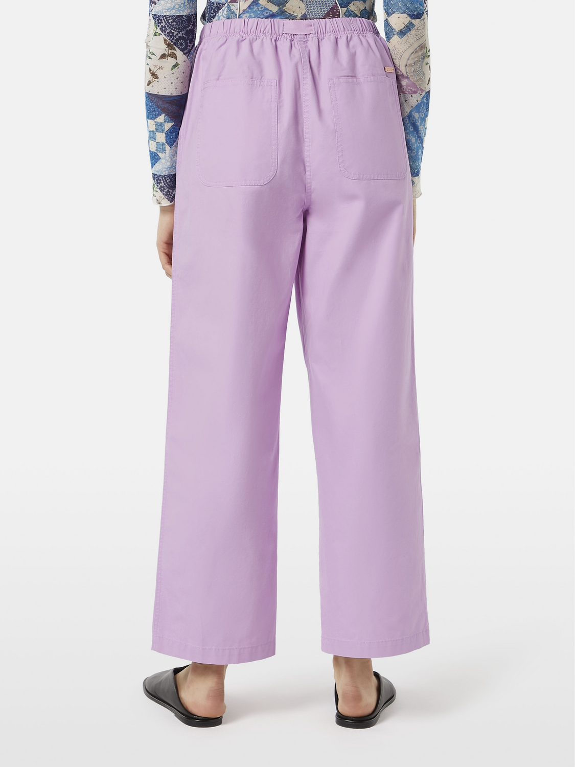 Ezra high-rise wide-leg belted pant