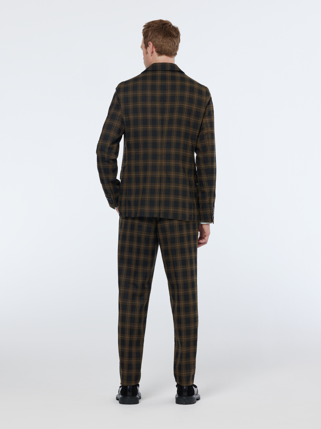 Irving yarn-dyed tailored check chino
