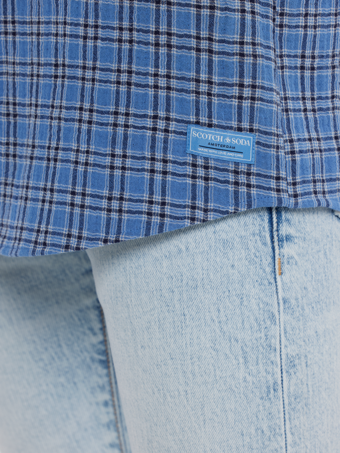 double face check shirt