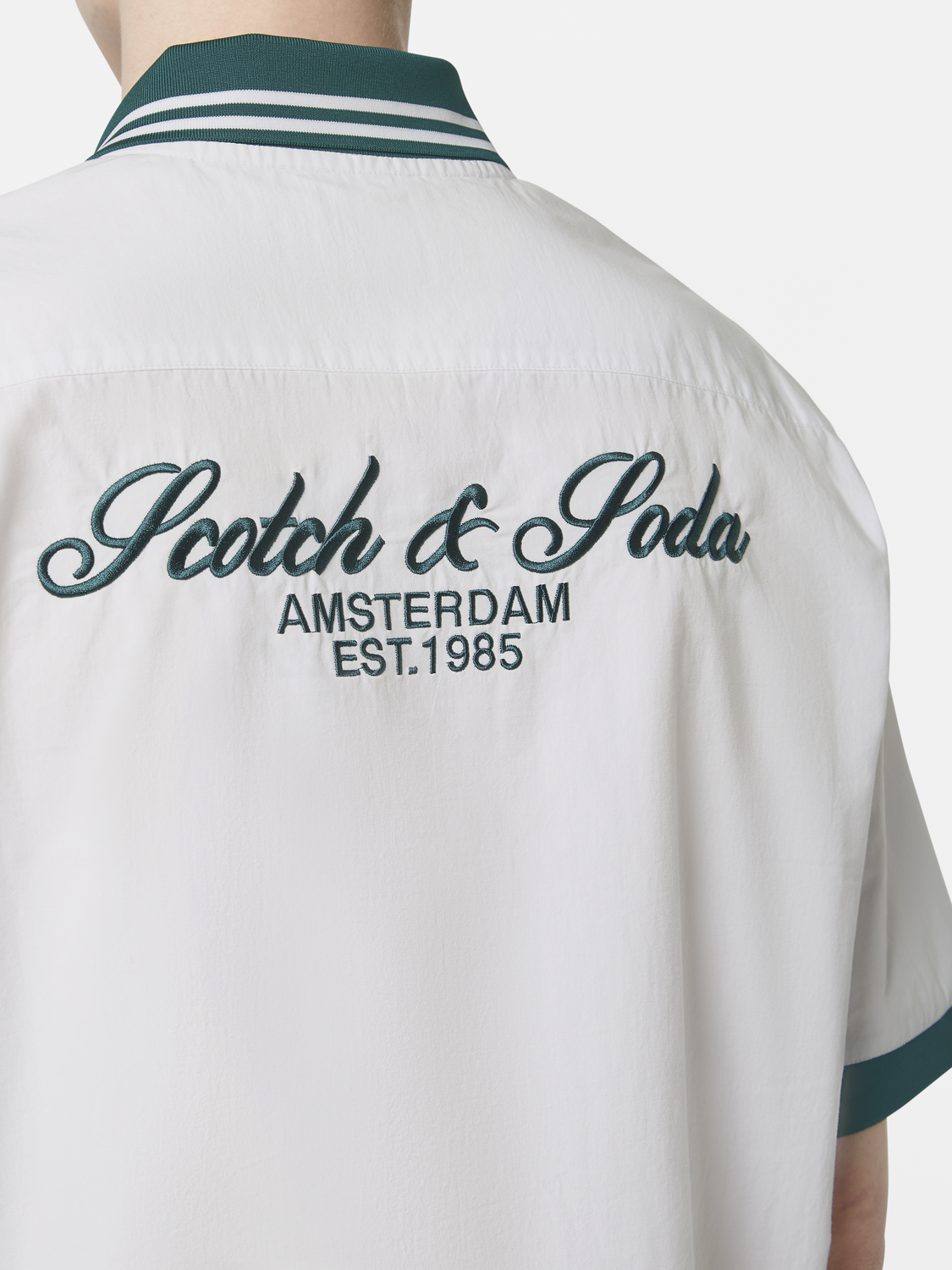 Relaxed poplin polo shirt