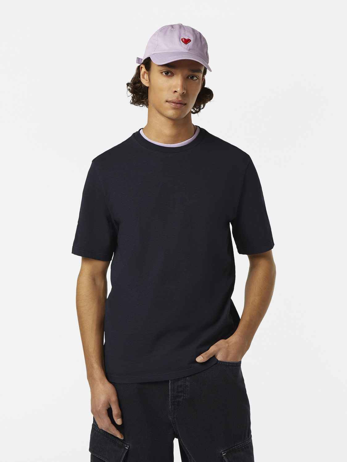 3 crosses cotton-linen T-shirt