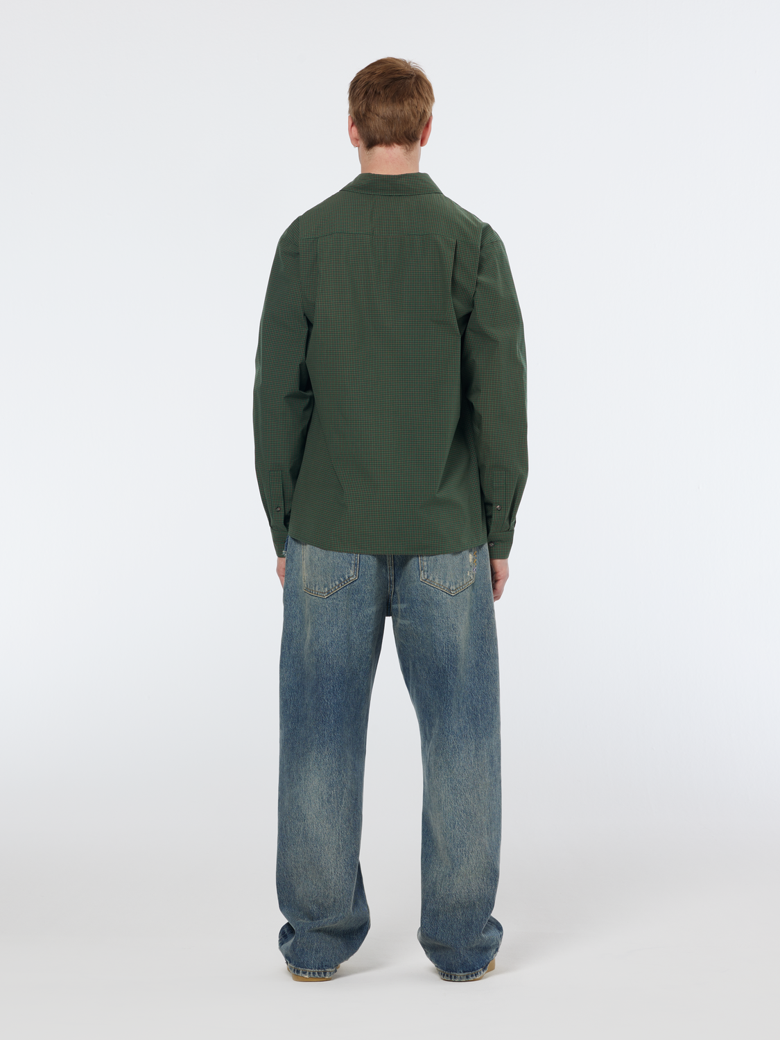 Relaxed yarn-dyed check shirt