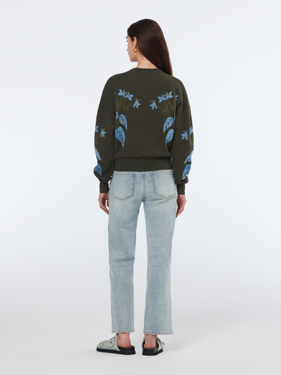 Relaxed jacquard pullover