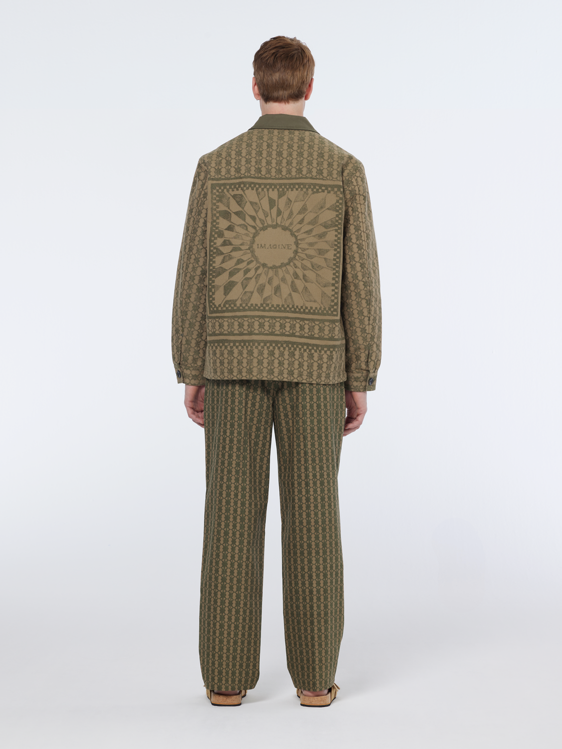 Cotton-blend jacquard jacket