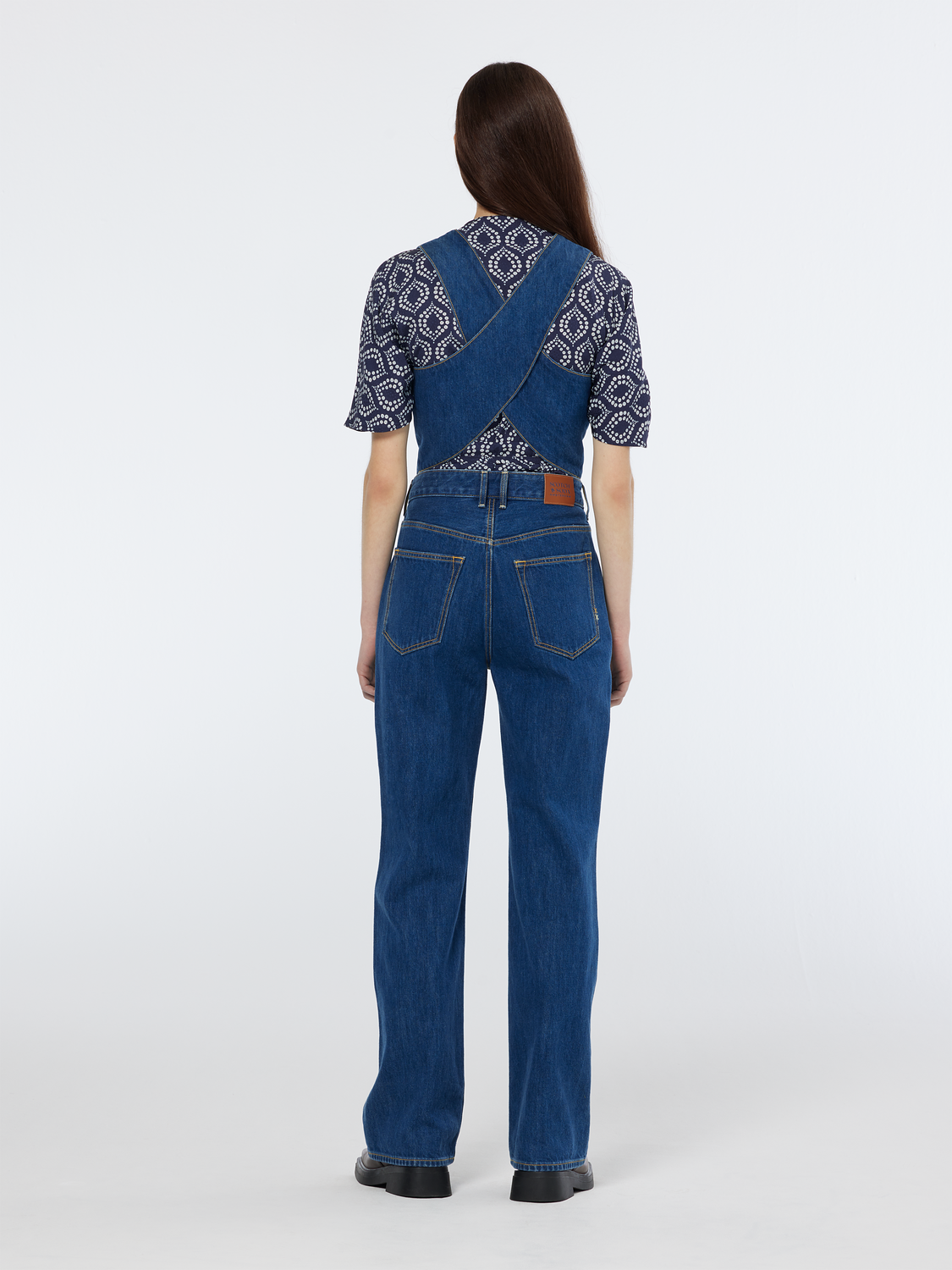 Fitted denim waistcoat