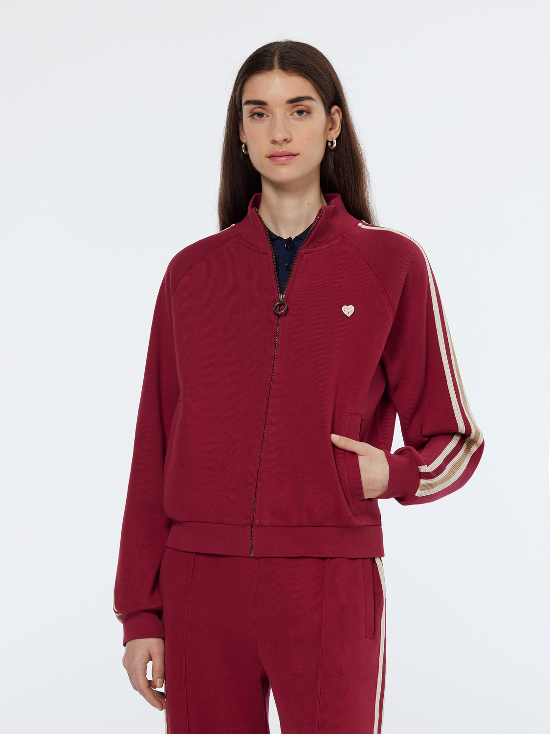 Tracksuit zip through