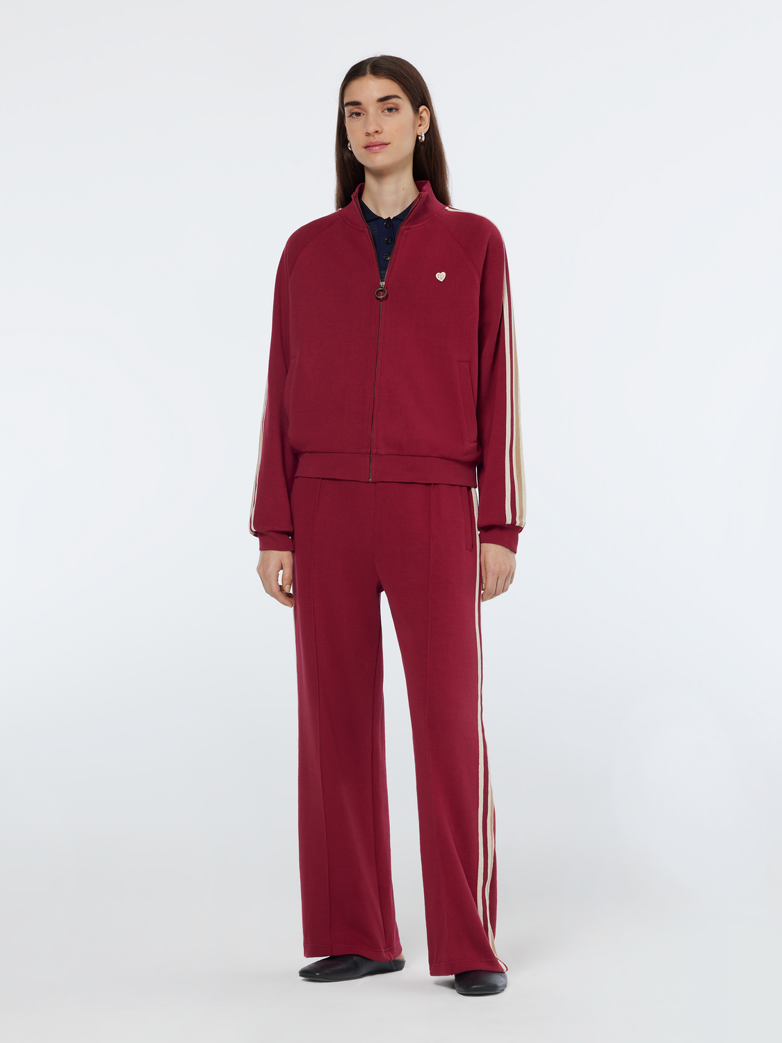 Tracksuit zip through