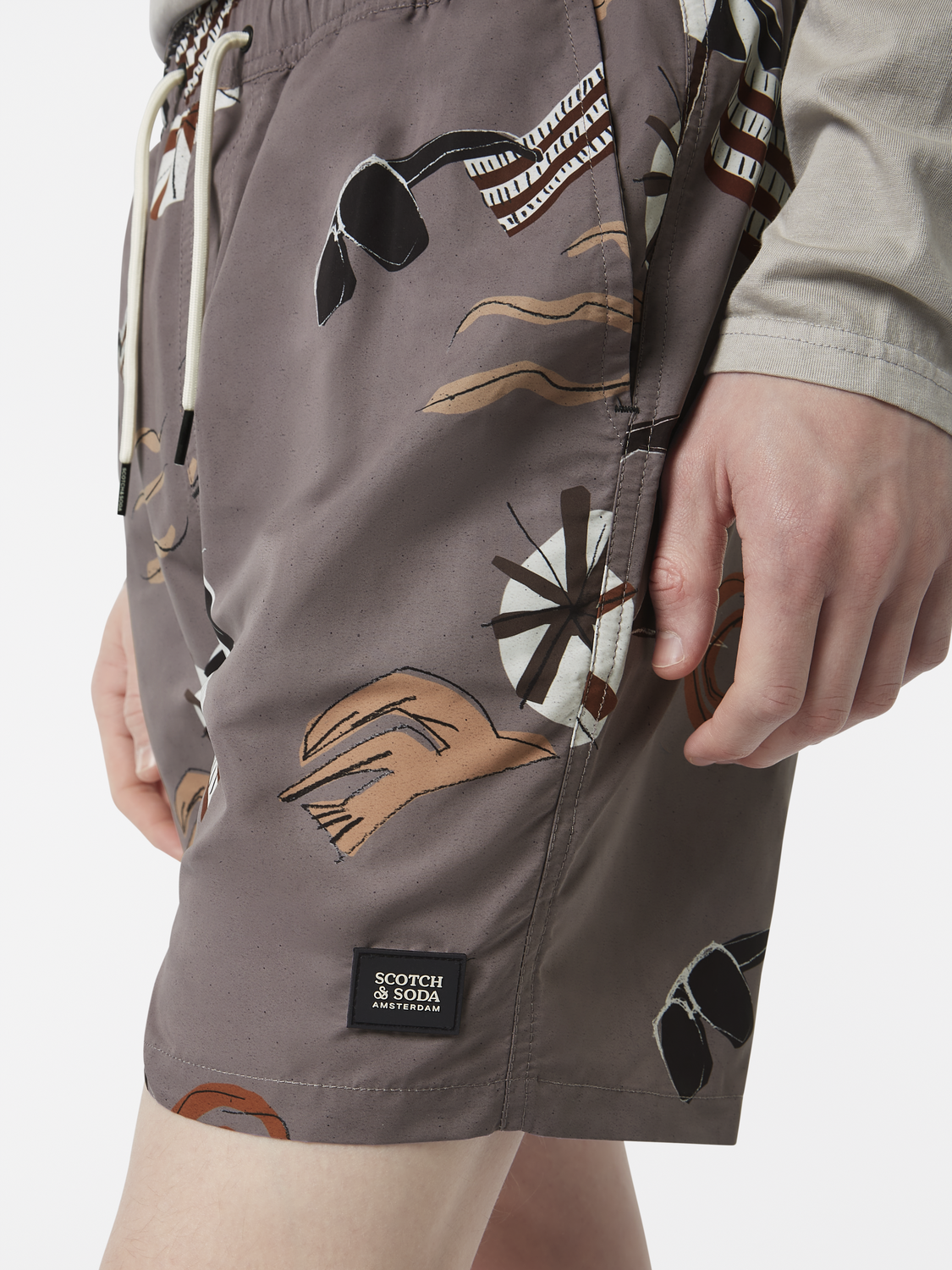 Printed swim shorts