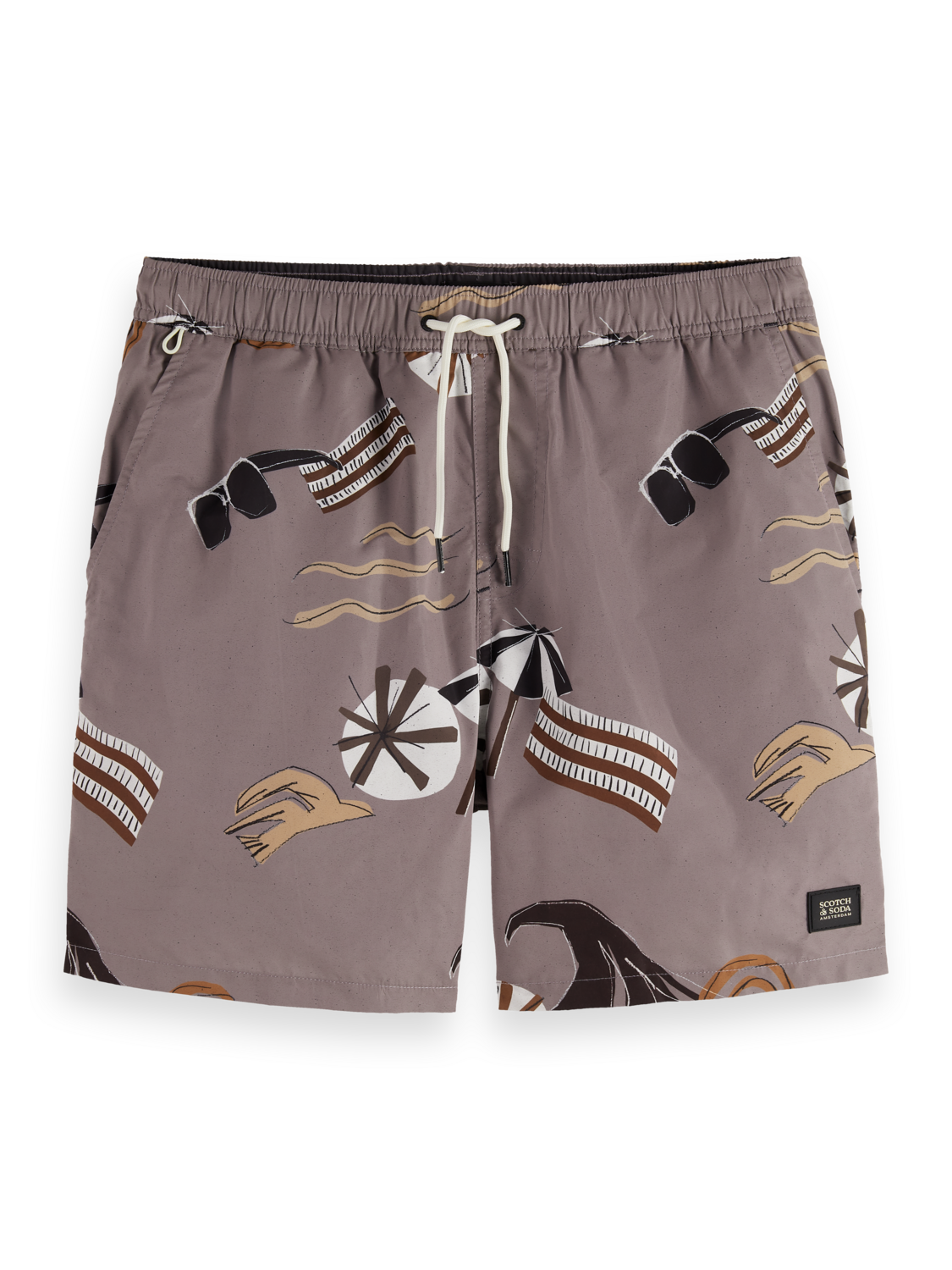 Printed swim shorts