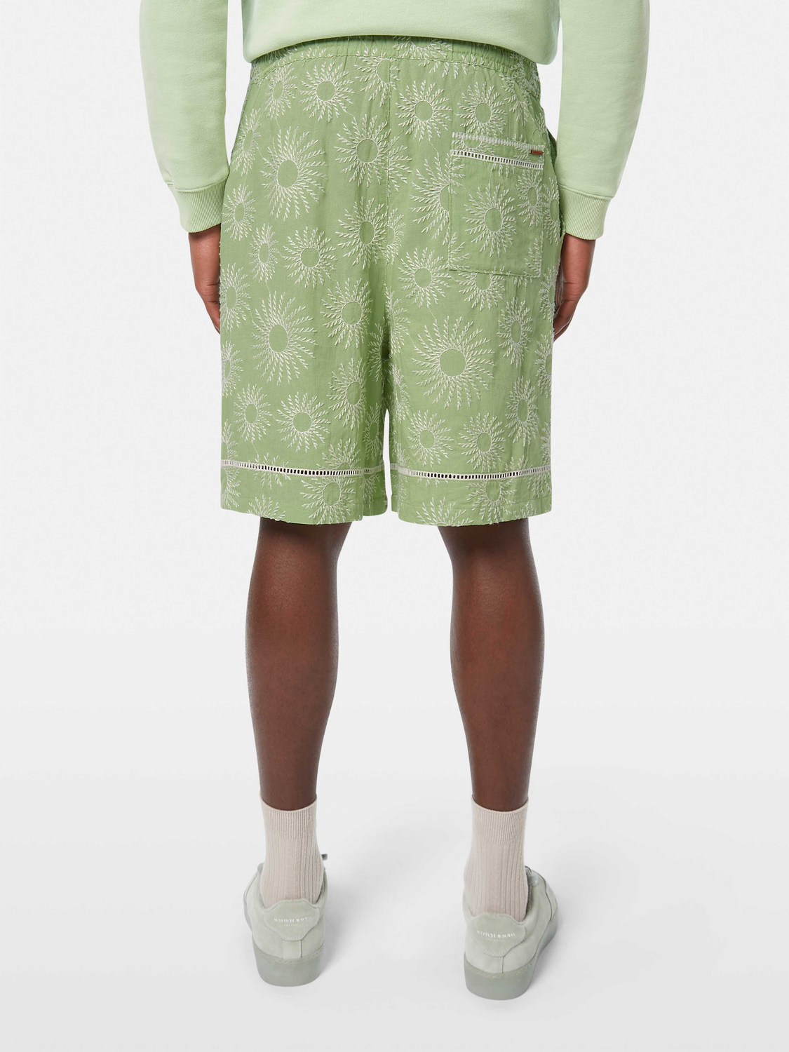 Embroidered Bermuda Shorts