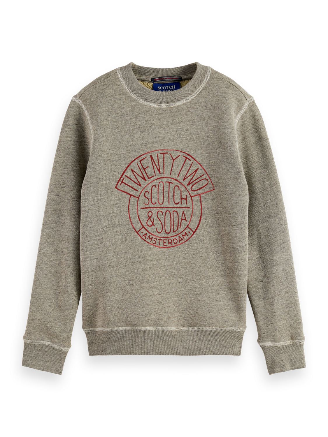 Boys Denim washed artwork sweatshirt