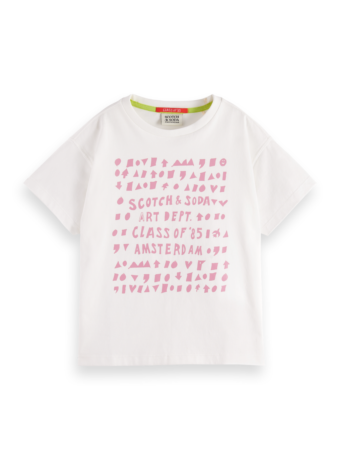 Girls Loose cropped artwork t-shirt