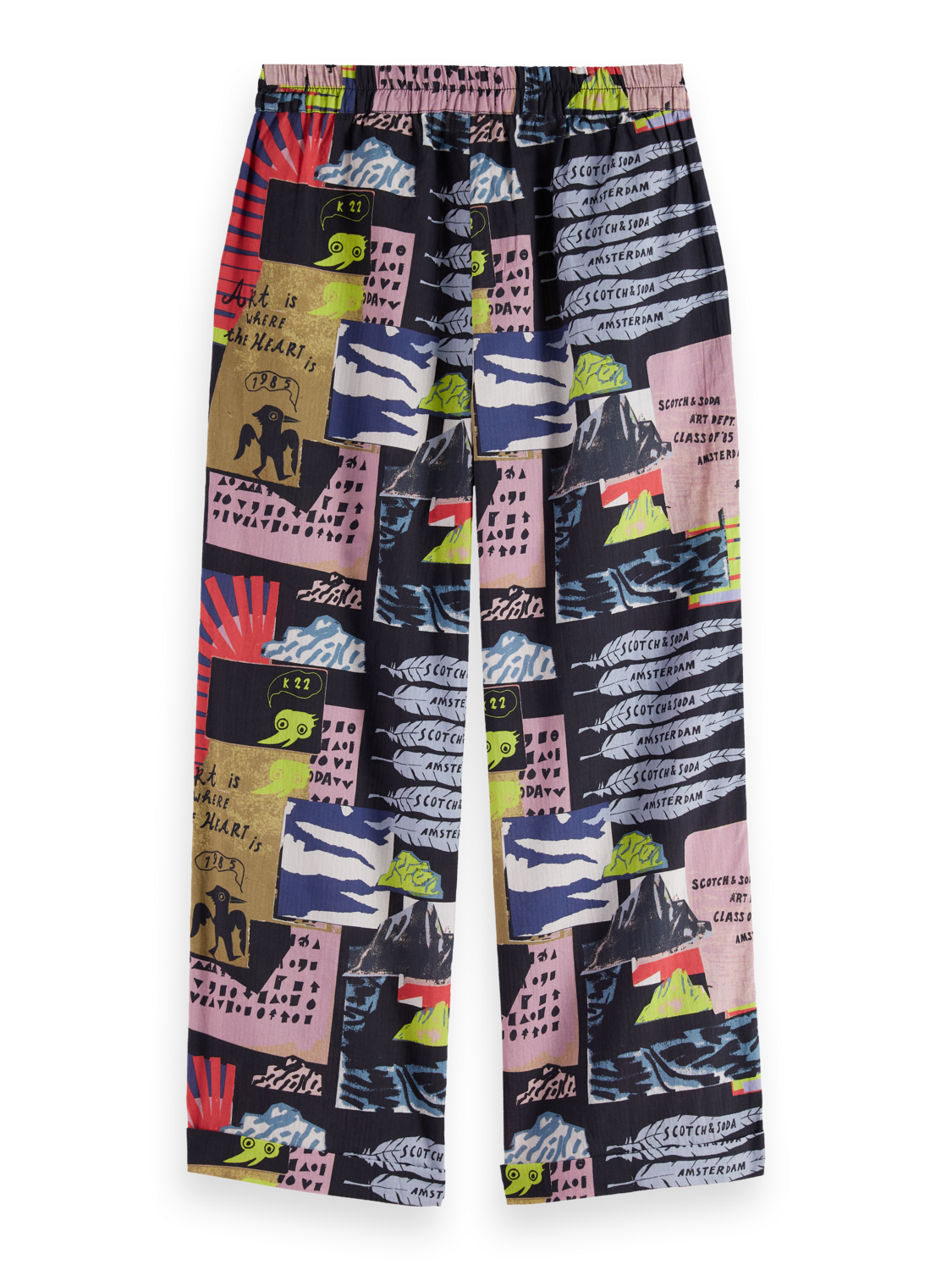 Girls printed seersucker pants