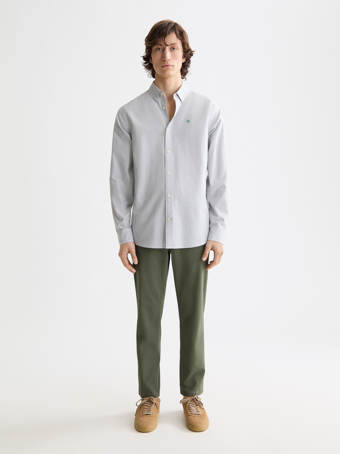 Seasonal Essentials Striped oxford shirt