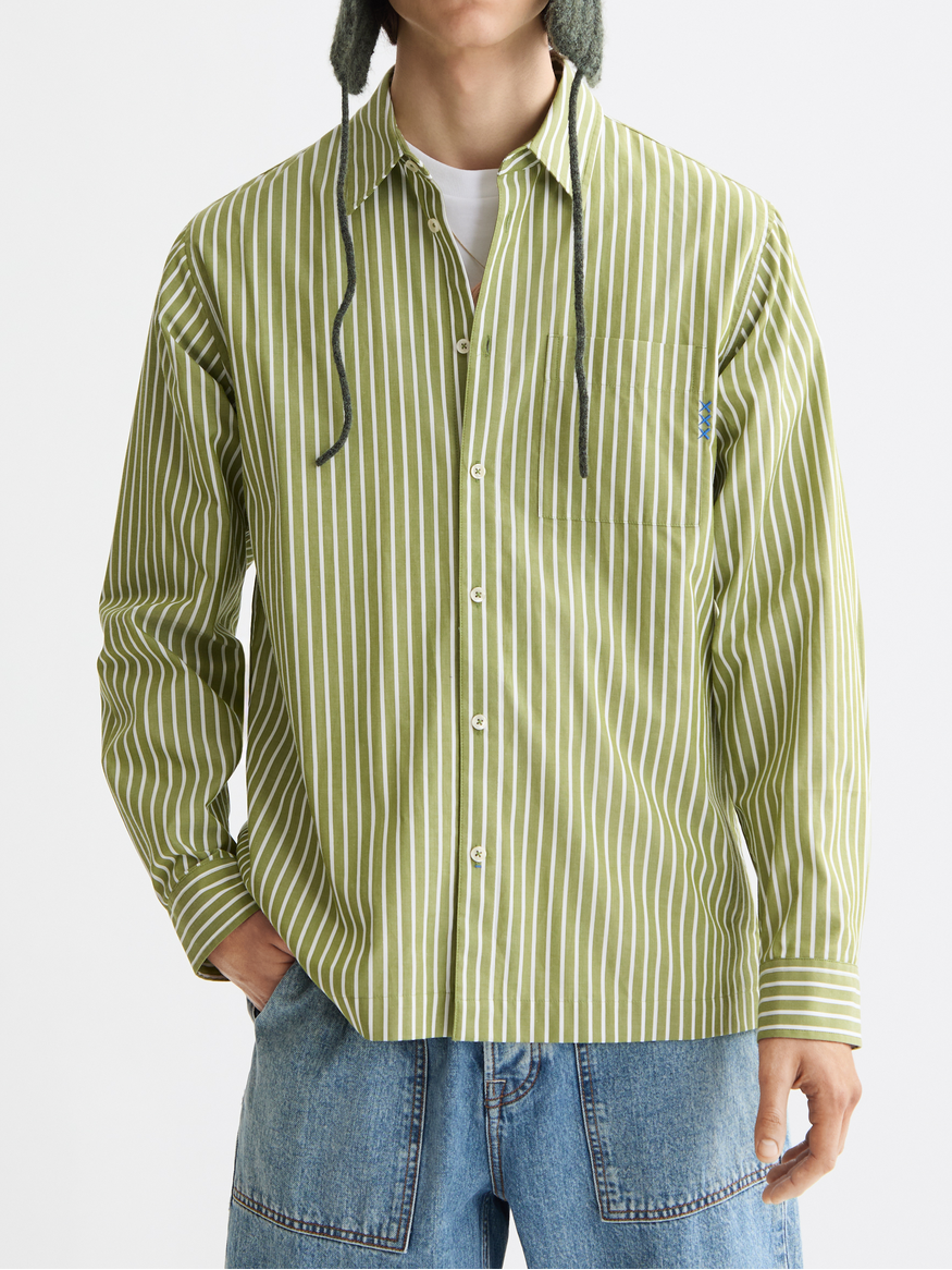 Striped poplin shirt – Scotch & Soda Amsterdam