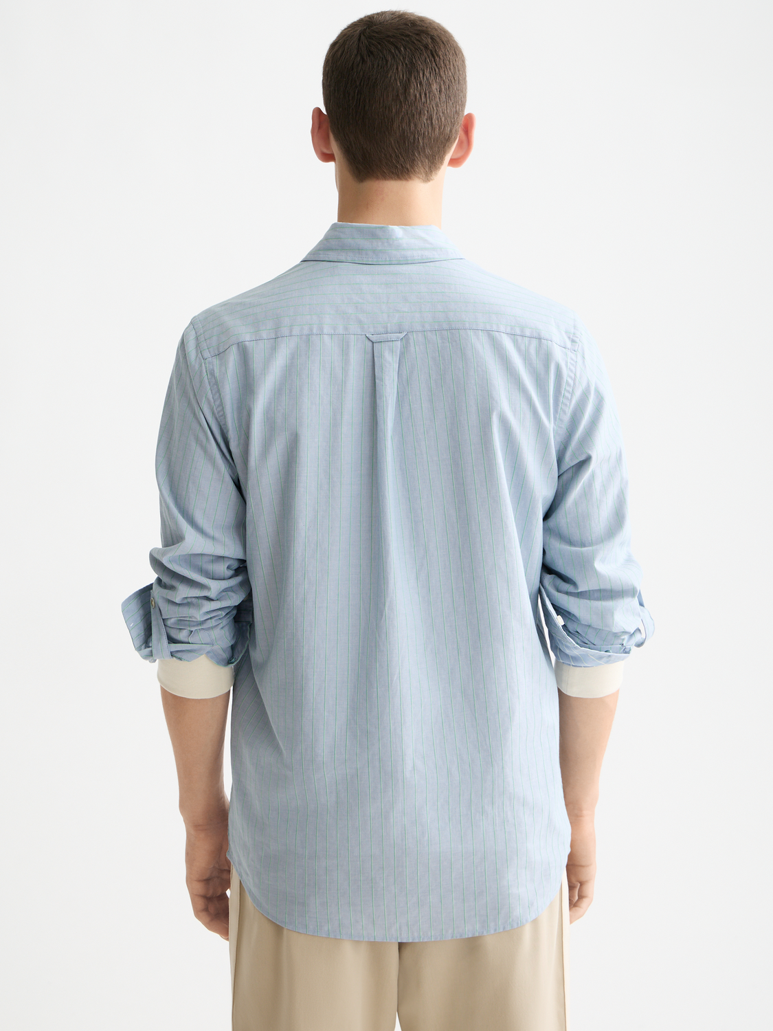 Yarn-dyed stripe shirt