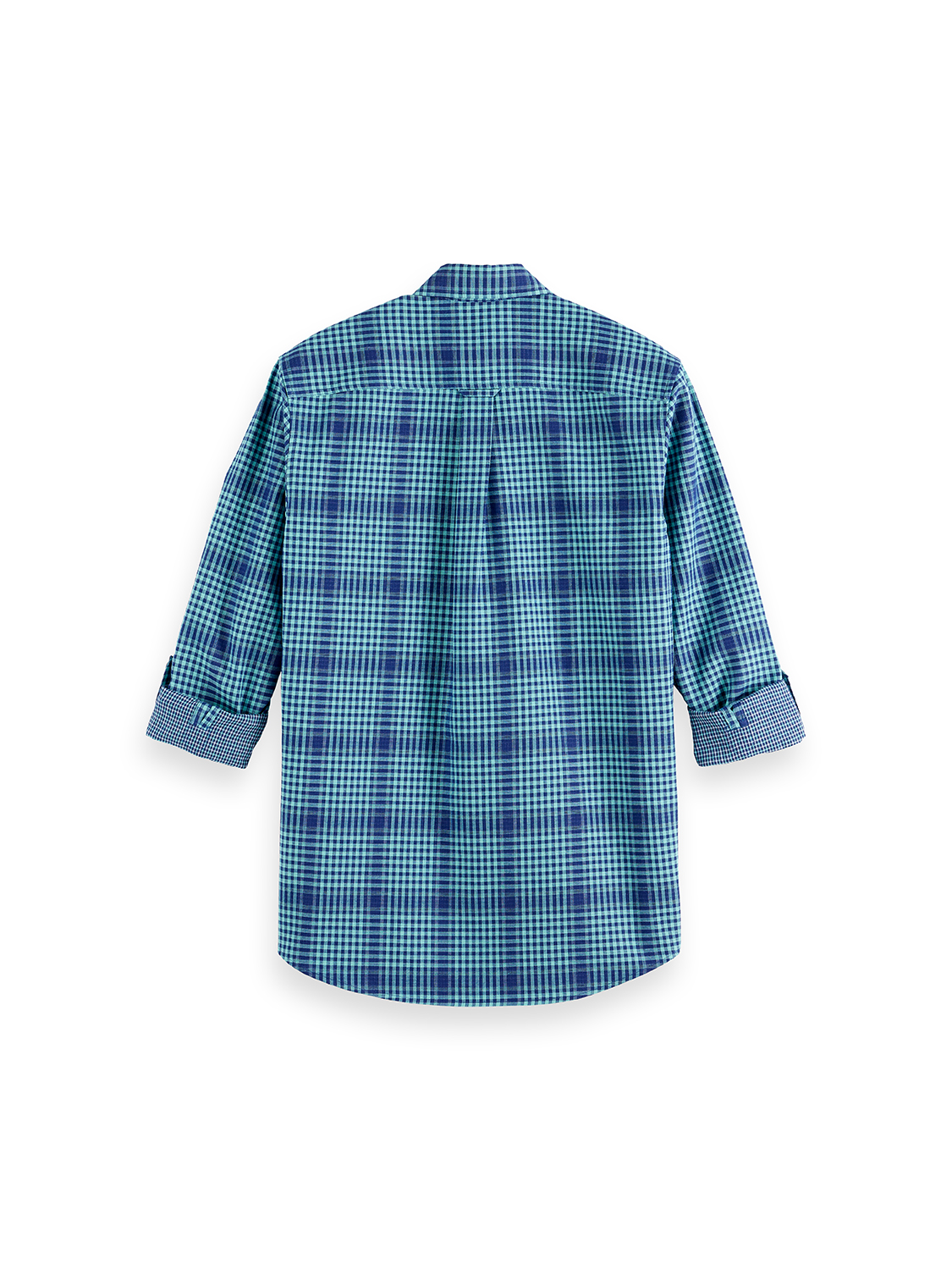 Shadow-check double-faced shirt