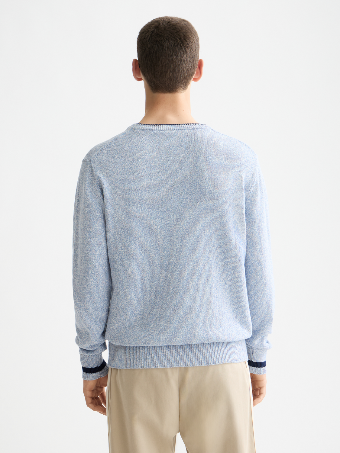 Melange regular crew neck