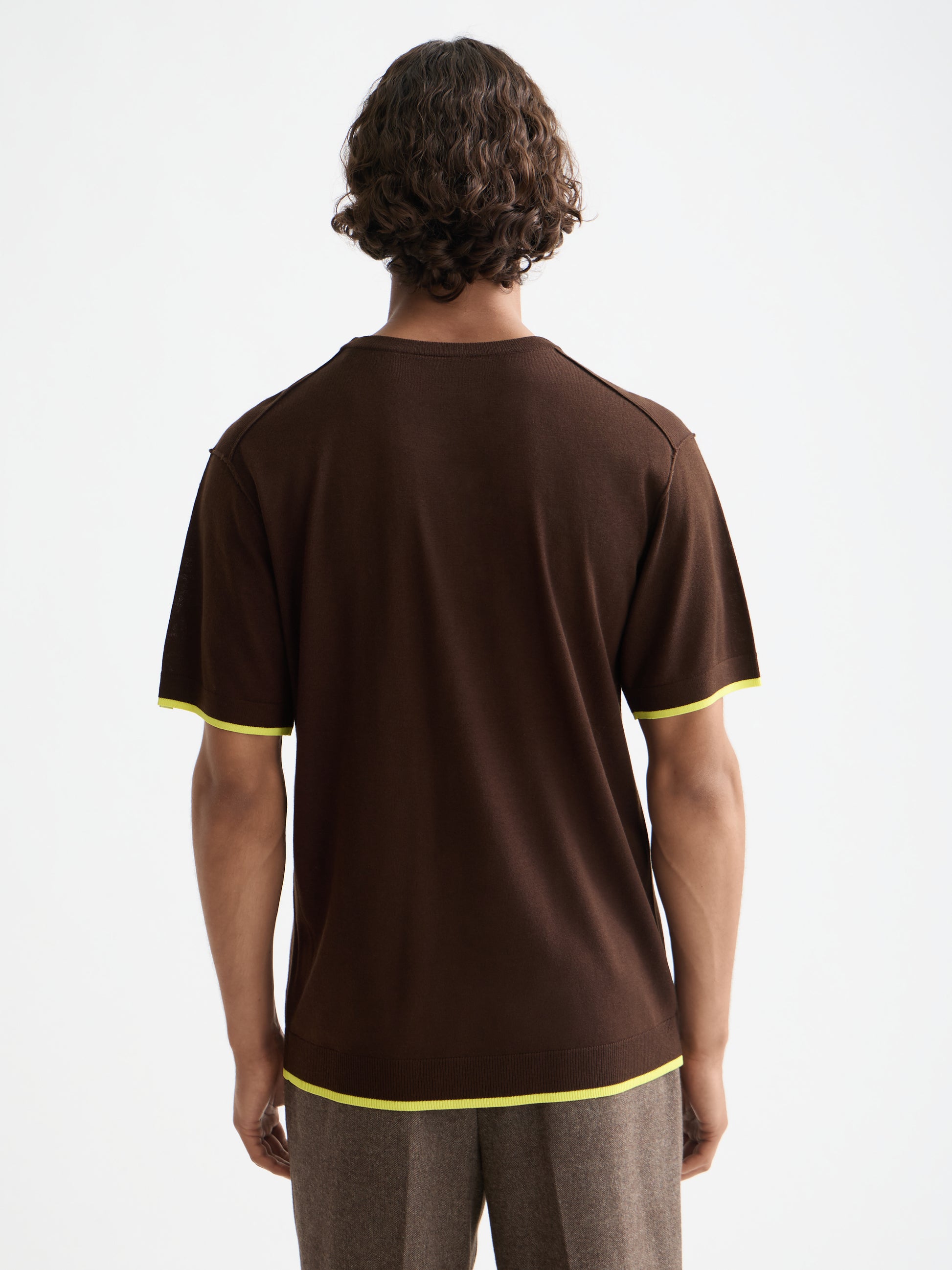 Knitted relaxed T-shirt