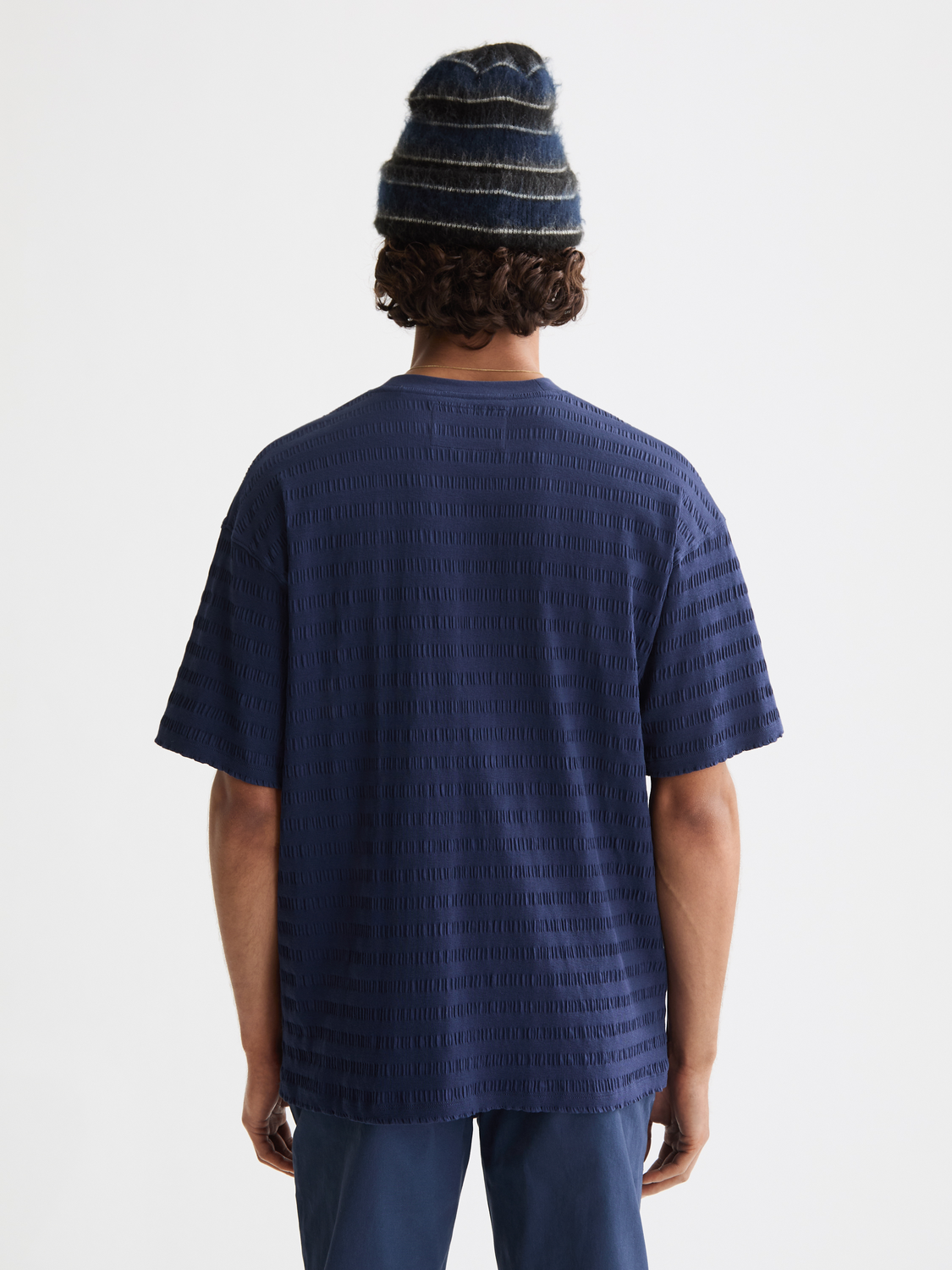 horizonal textured t-shirt