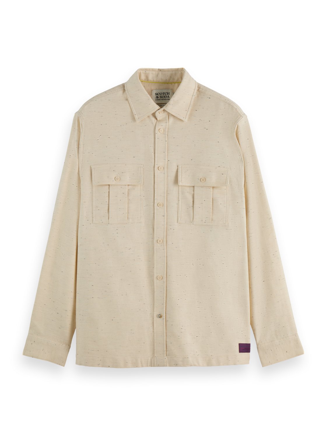 Melange relaxed shirt