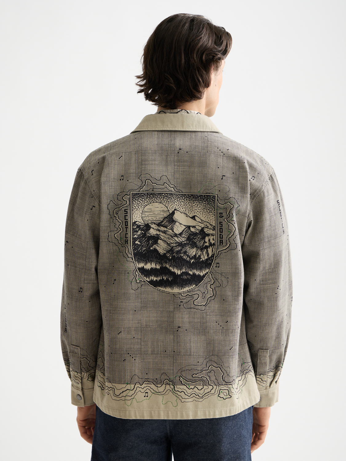 Placement graphic overshirt