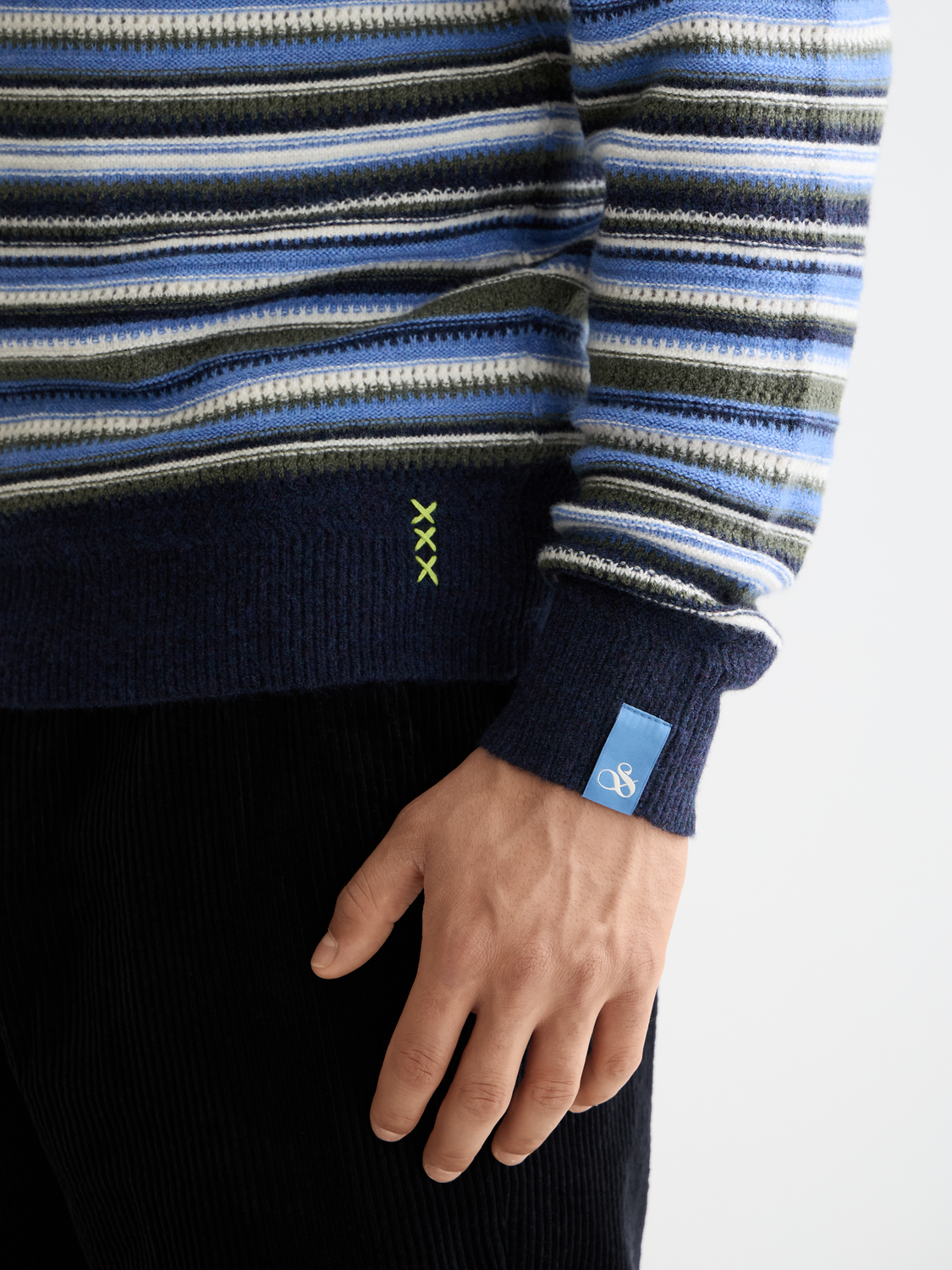 striped pullover knit