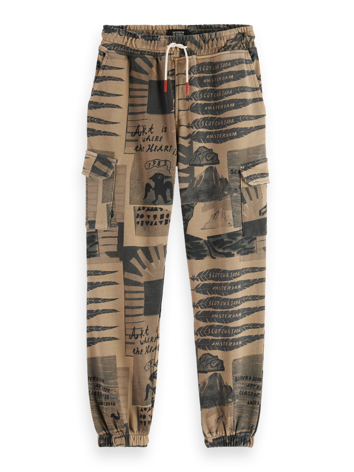 Boys printed cargo sweatpants