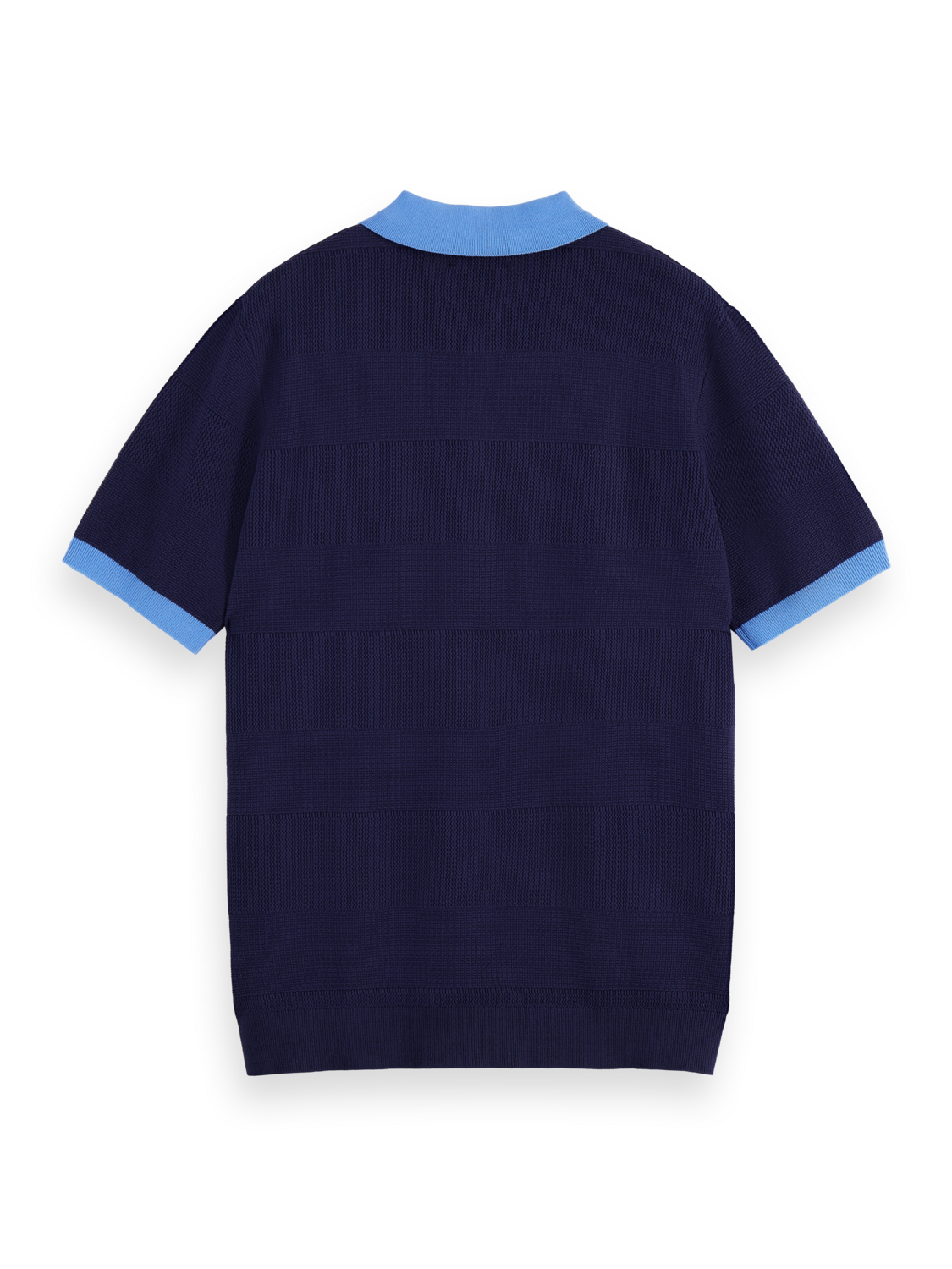 Knitted striped polo