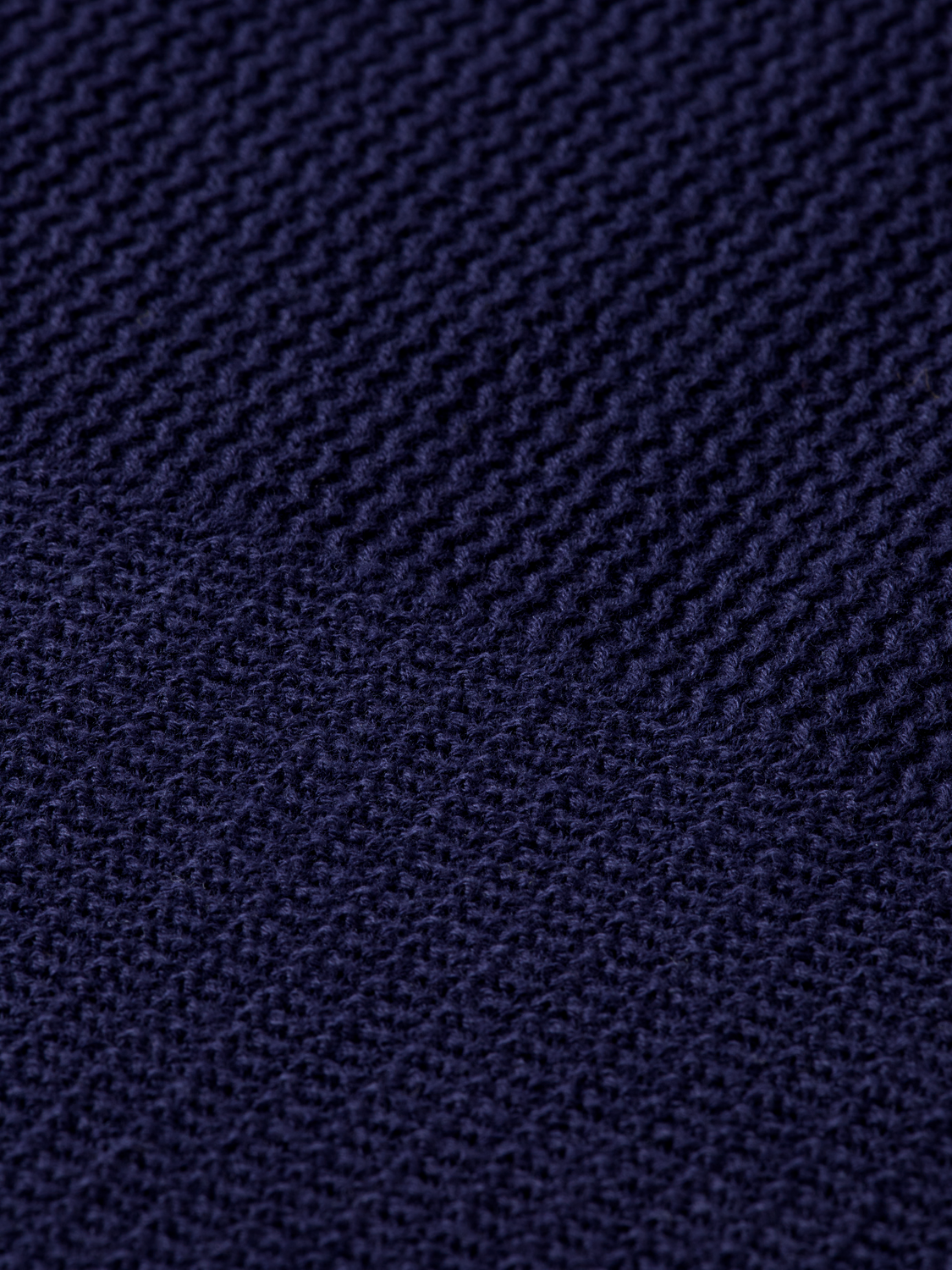 Knitted striped polo