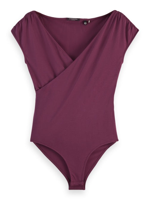 DRAPED SLEEVELESS FITTED BODY
