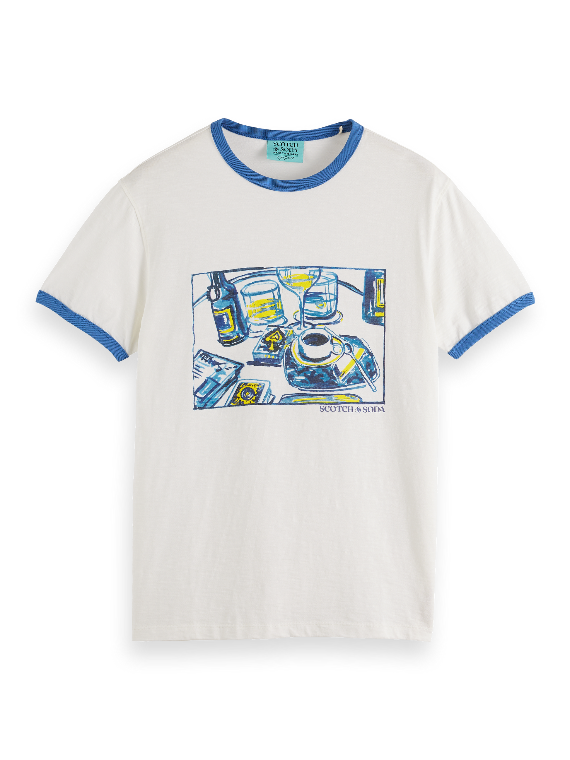 JOE JONAS X SCOTCH  SODA RINGER T-SHIRT