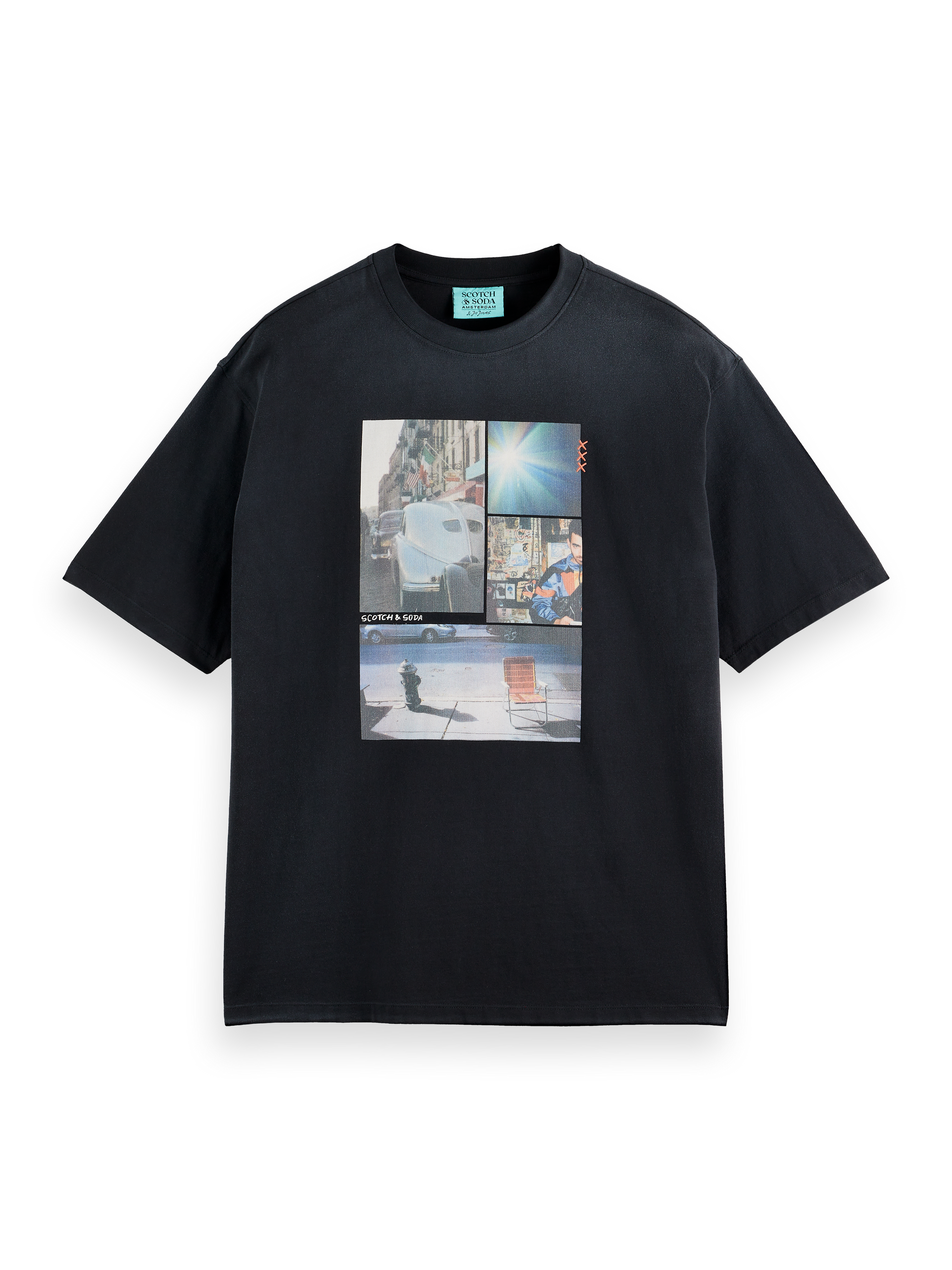 JOE JONAS X SCOTCH SODA WASHED PHOTO PRINT T-SHIRT