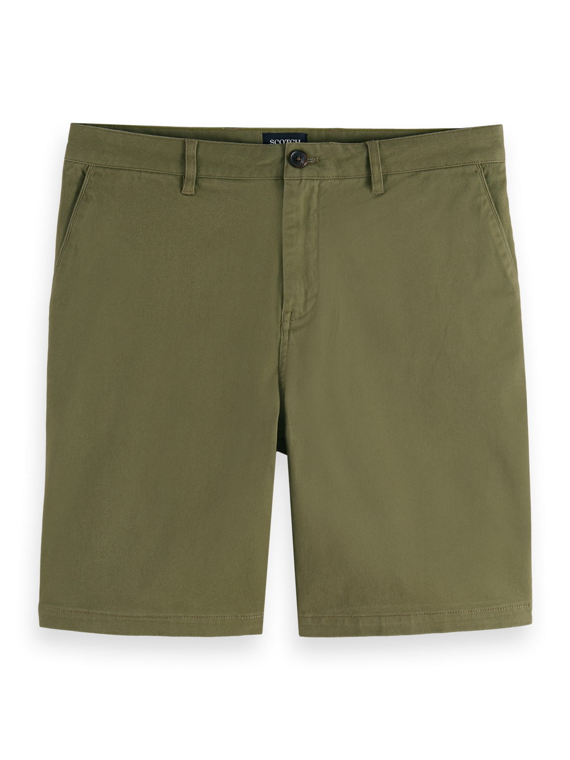 Stuart washed cotton blend short