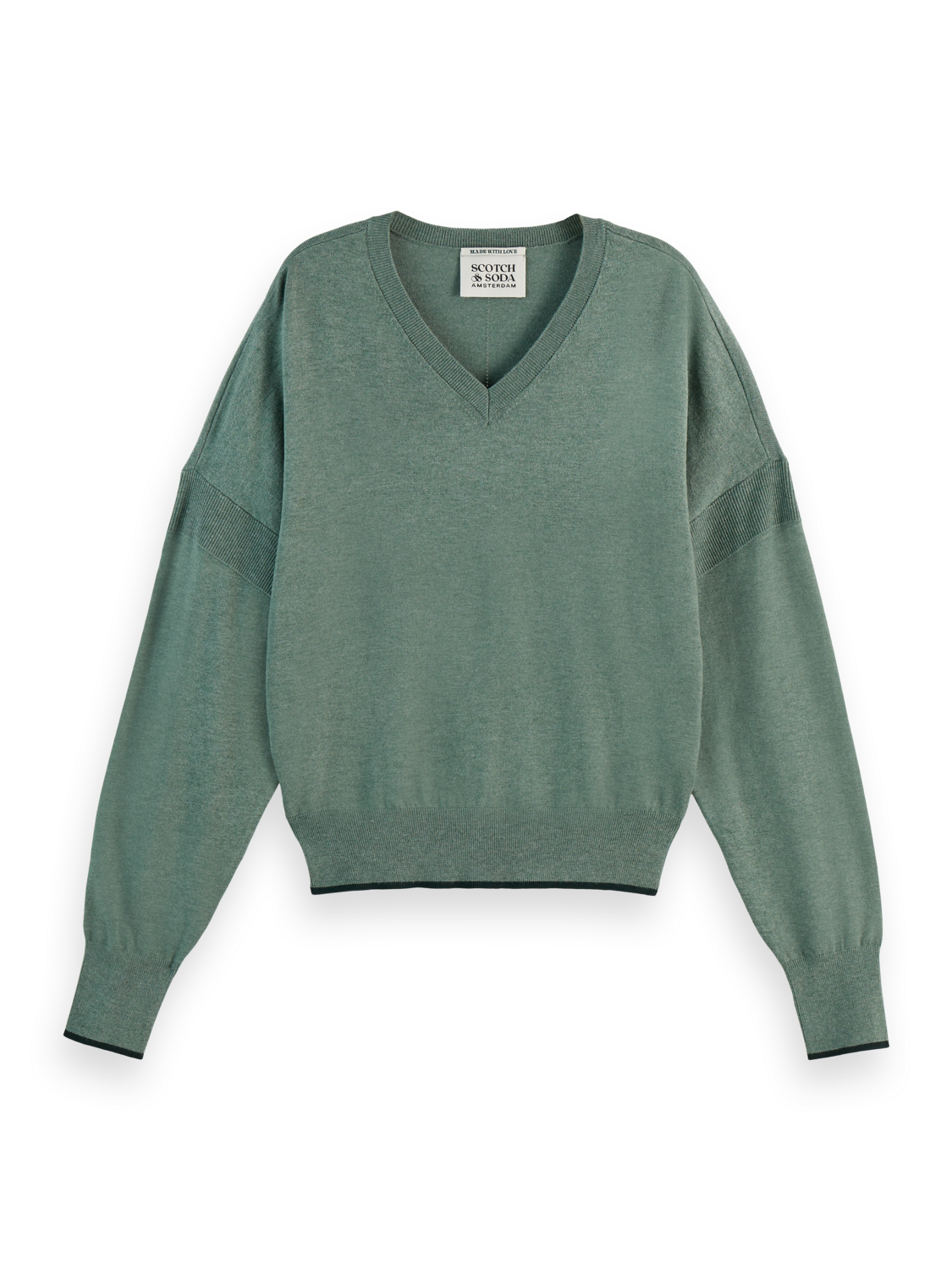 V-neck relaxed pullover
