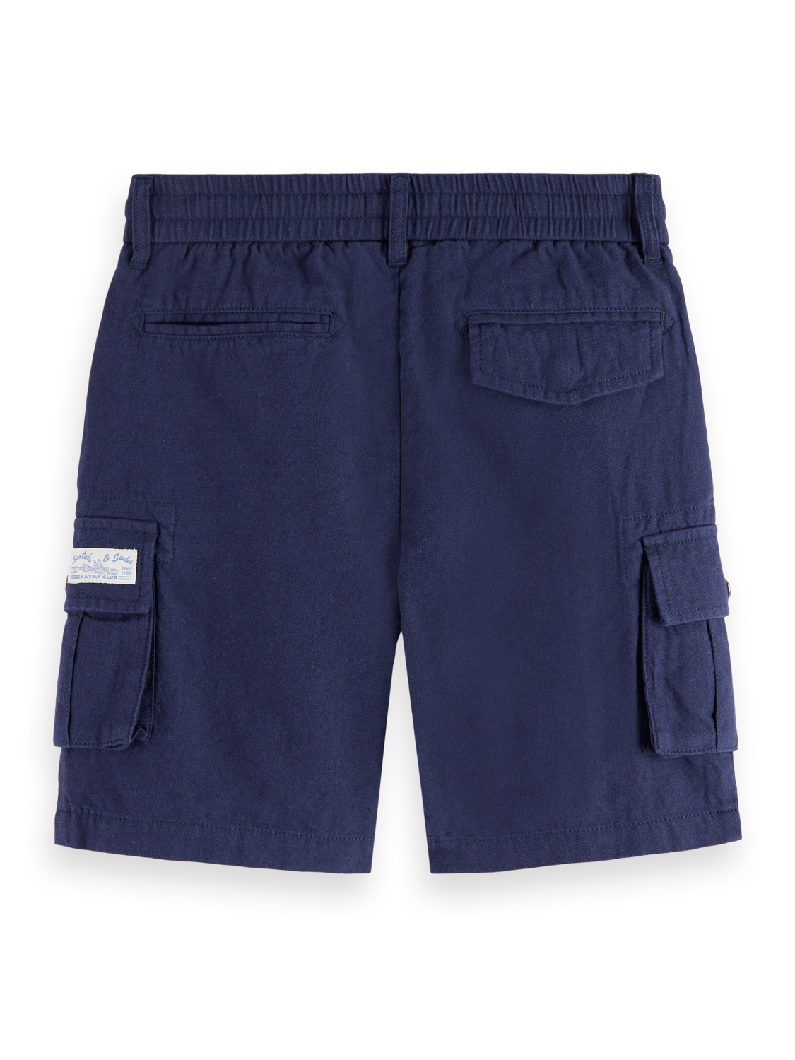 Boys Linen Blend Cargo Shorts