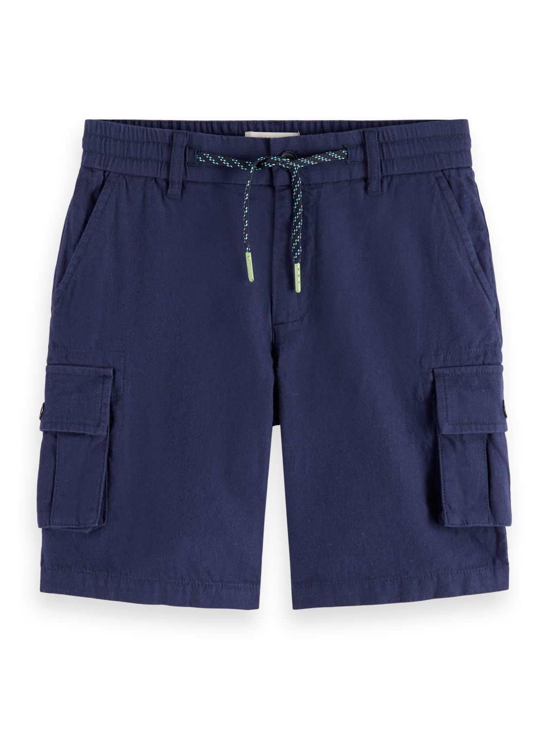 Boys Linen Blend Cargo Shorts