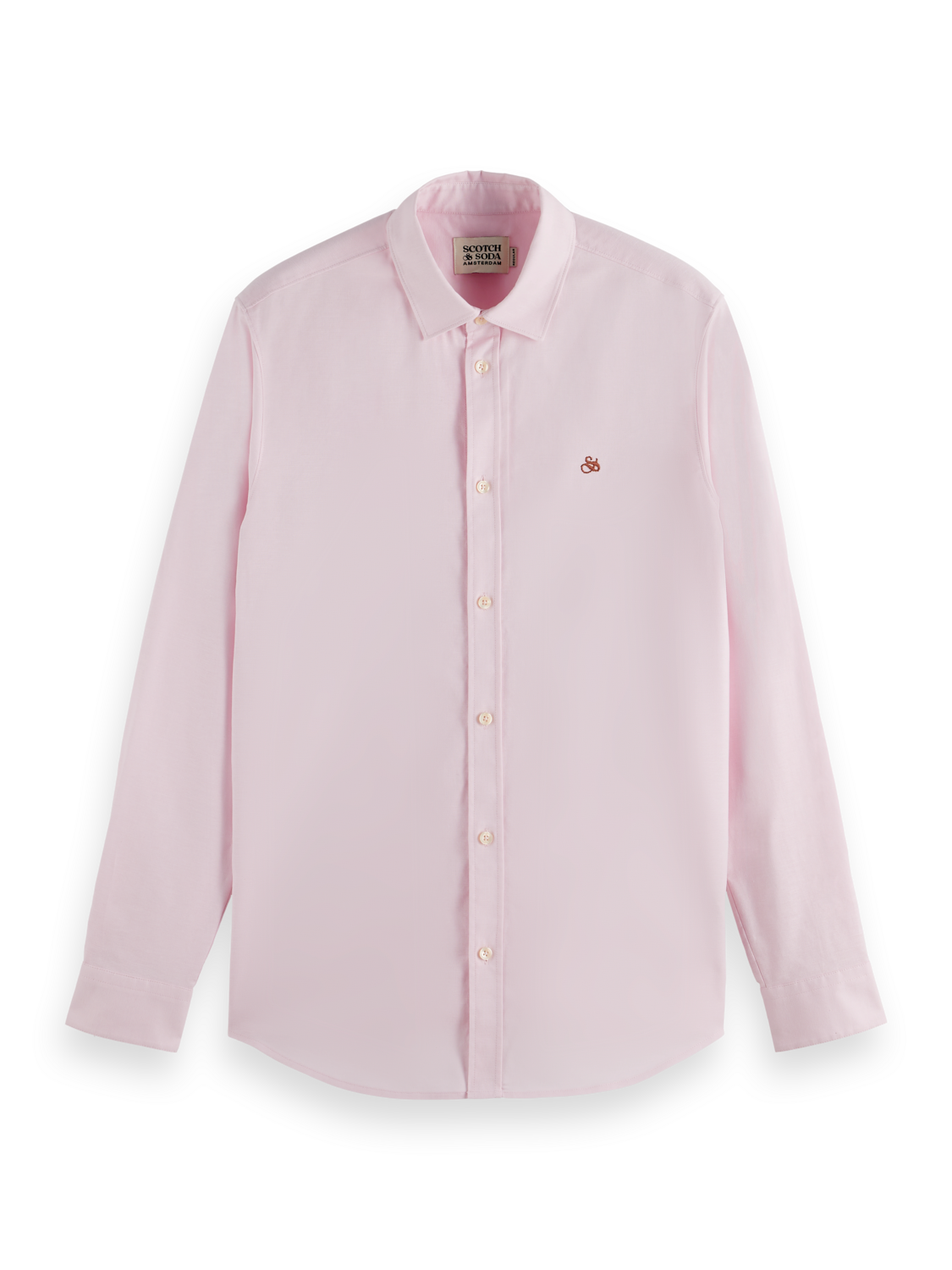 Regular solid oxford shirt