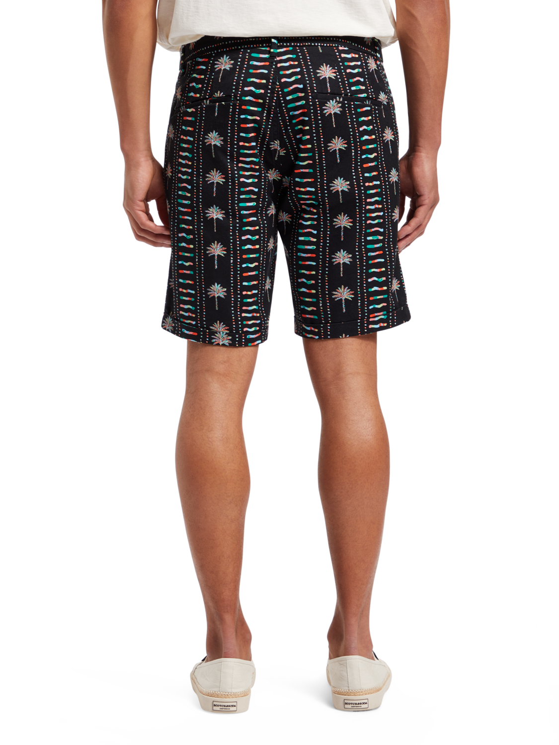 STUART- PRINTED STRETCH-COTTON CHINO SHORT