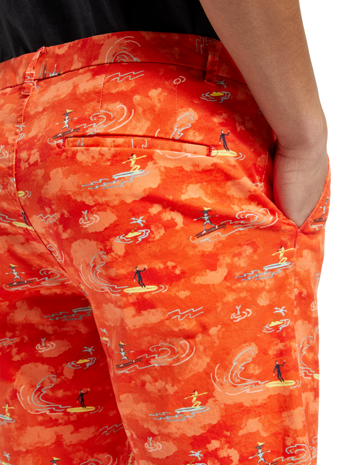 STUART- PRINTED STRETCH-COTTON CHINO SHORT