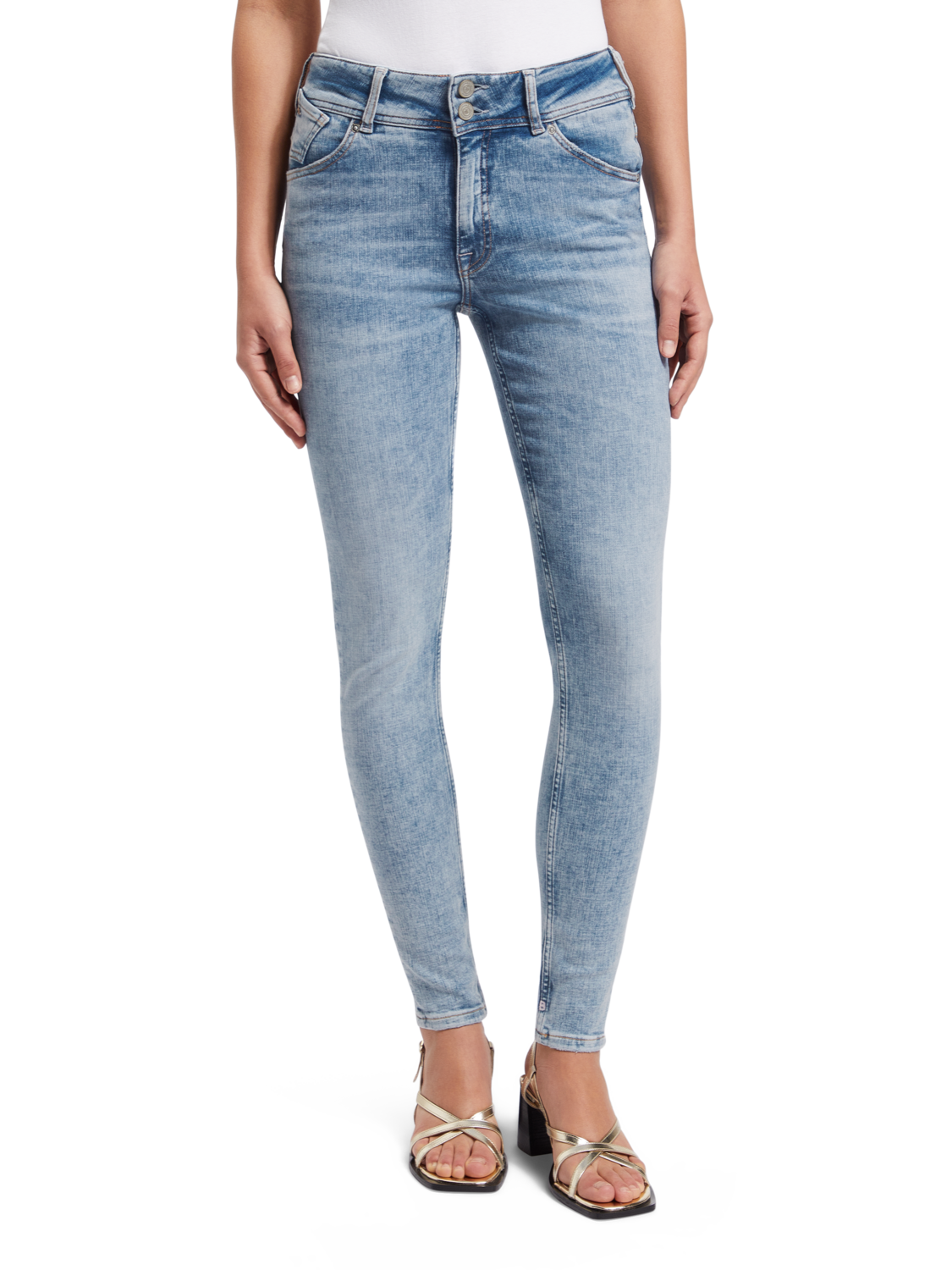 HAUT HIGH RISE SKINNY JEANS RIVER DIP
