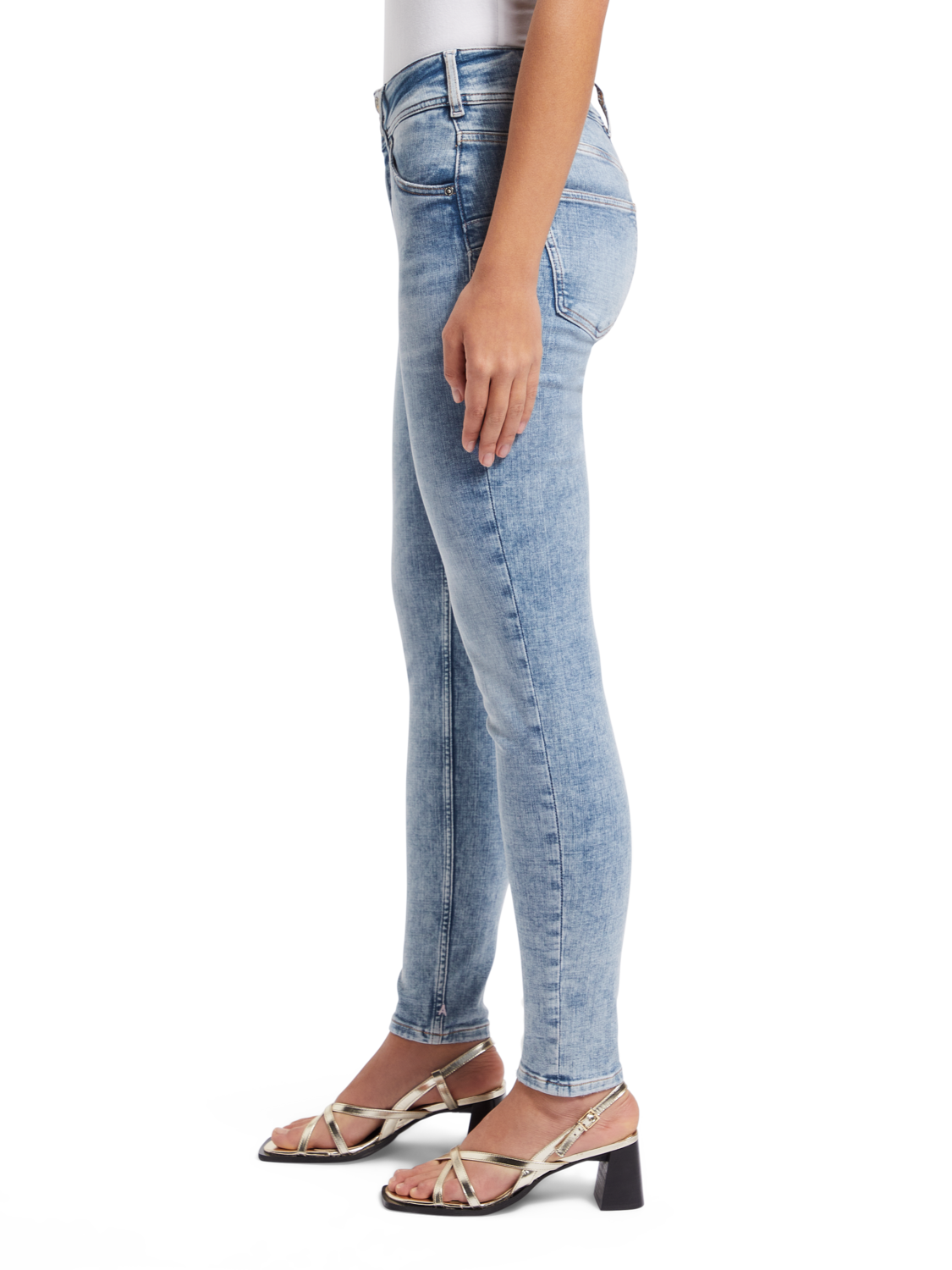 HAUT HIGH RISE SKINNY JEANS RIVER DIP