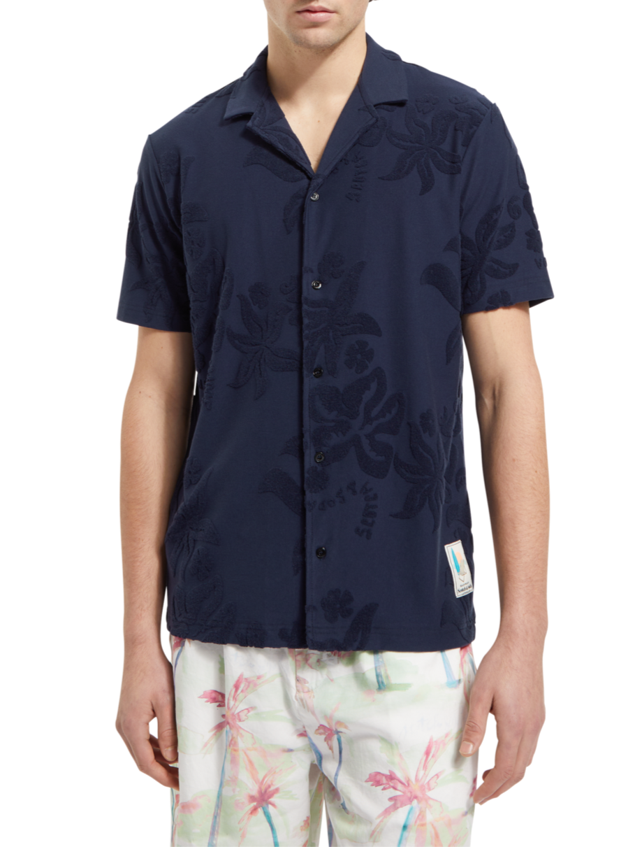 TERRY JACQUARD SHORT SLEEVE SHIRT