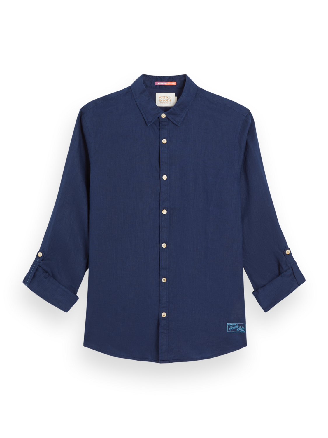 Leinenhemd mit Roll-Up