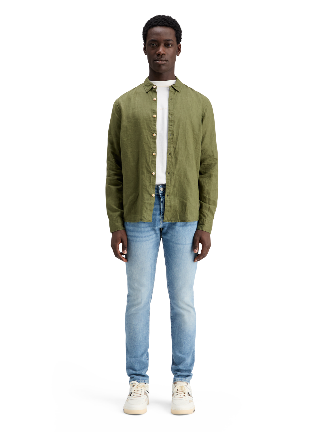 Leinenhemd mit Roll-Up