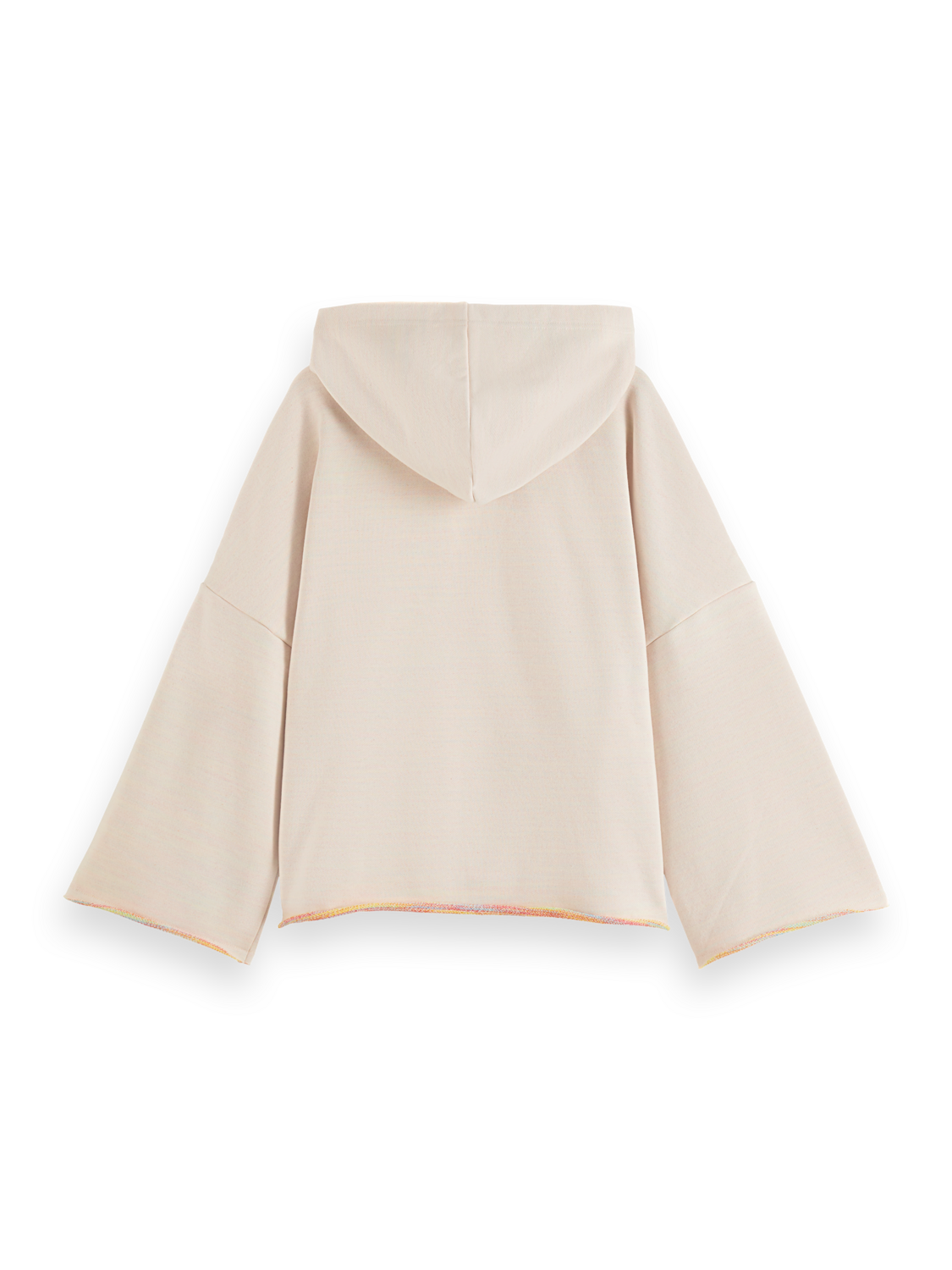 SLOUCHY FIT SHOULDER DETAIL HOODIE