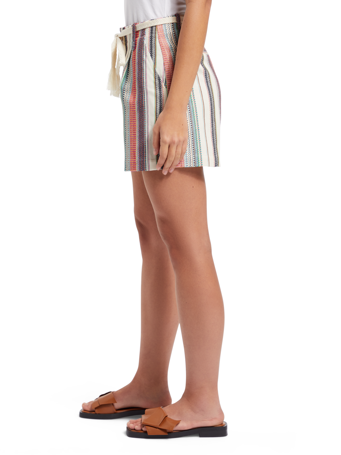 HIGH RISE CRAFTED STRIPE SHORT